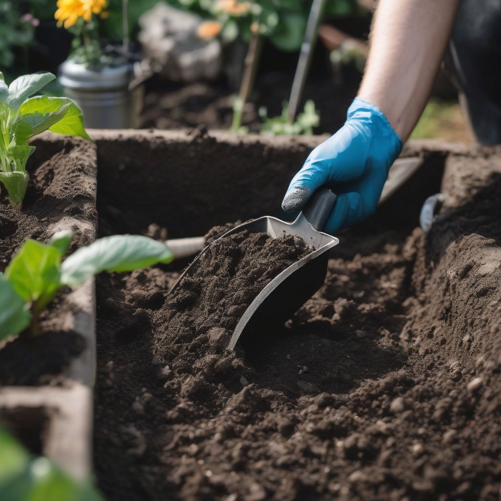 Applying Organic Fertilizer