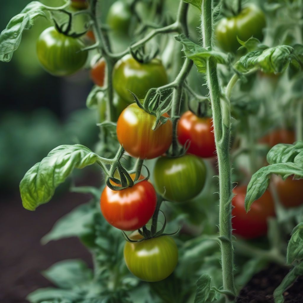 Thriving Tomato Plant